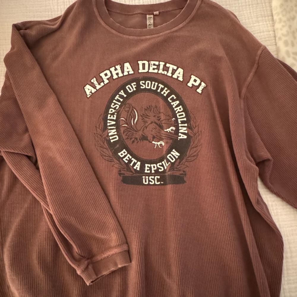 Vintage looking sorority sweatshirt